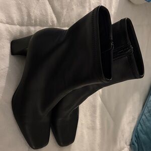 Marc Fisher Sleek Black Heeled Boots